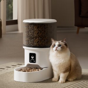 Smart Pet Automatic Feeder 4L Large Capacity HD Video Interactive Cat Automatic Feeder Pet Supplies